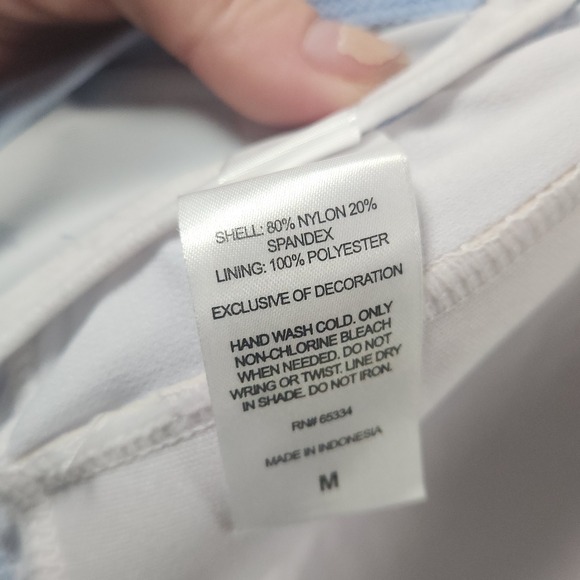 Crown & Ivy Star Print Tankini Padded Swim Top Size Medium Bathing Suit Top - Picture 6 of 6